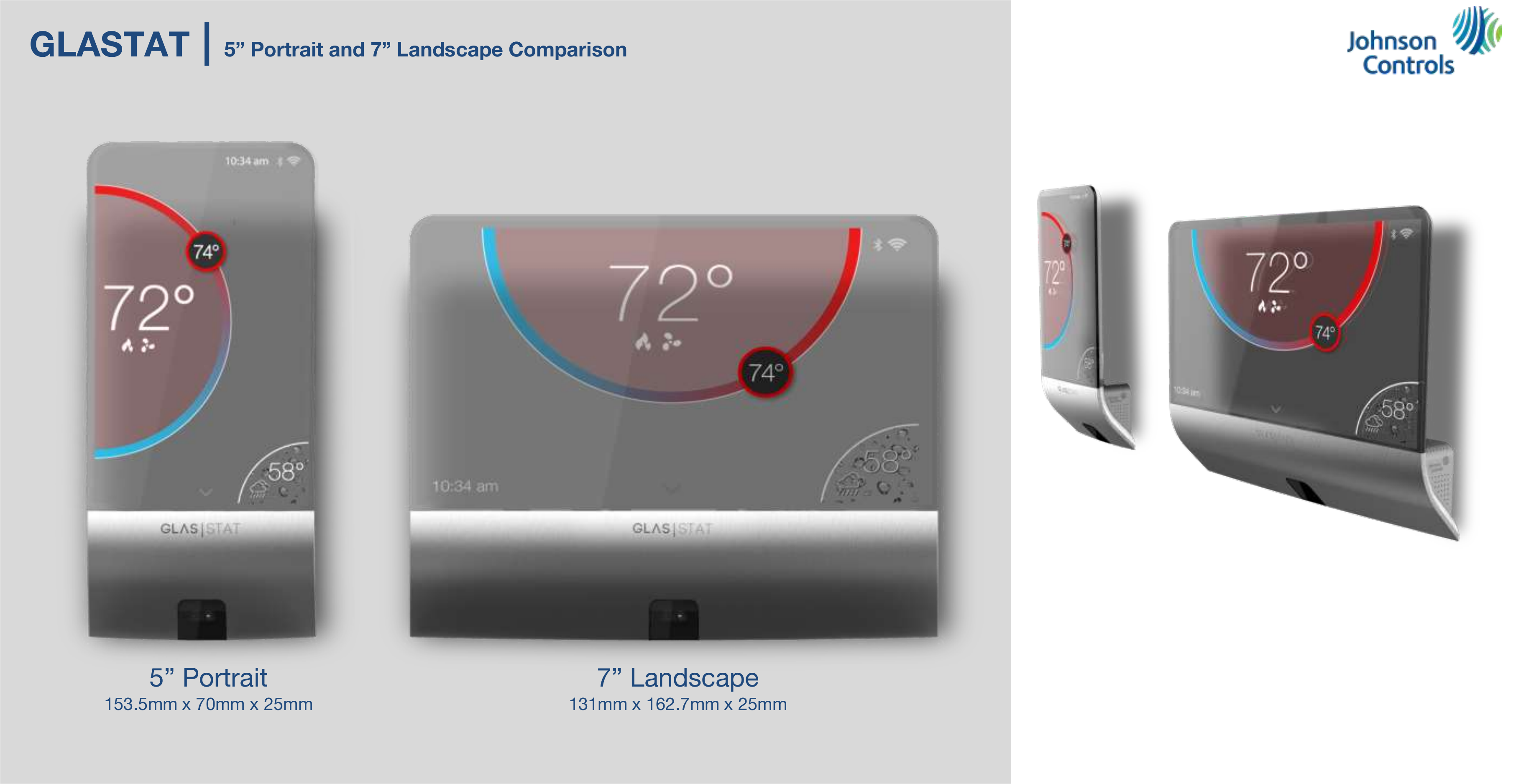 GLAS 5 inch portrait versus 7 inch landscape comparison
